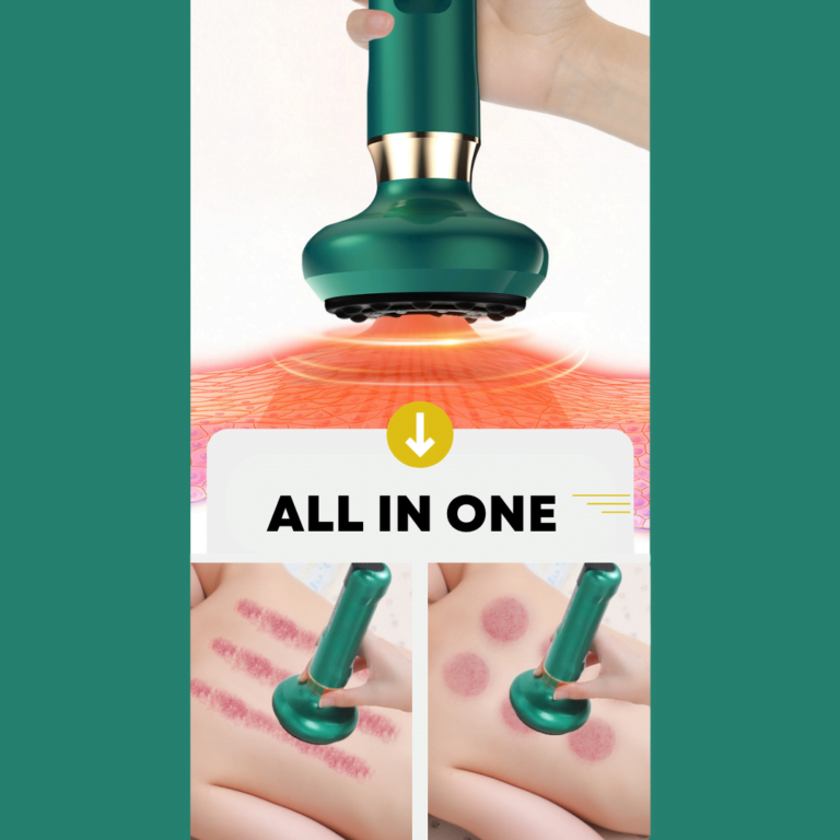 3 in 1 Cupping Gua-Sha Massager with Infrared Heating 13 all in one cupping gua-sha massager device
