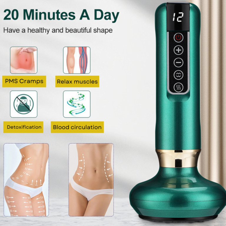 20 minutes a day for muscle relaxation in one device- cupping gua-sha massager