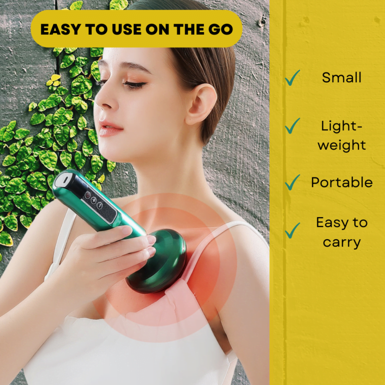 3 in 1 Cupping Gua-Sha Massager with Infrared Heating 24 portable and lightweight acupressure device