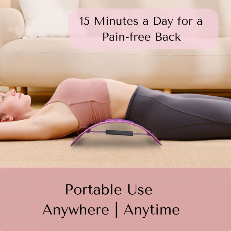Heated Back Stretcher Massager- portable use anywhere