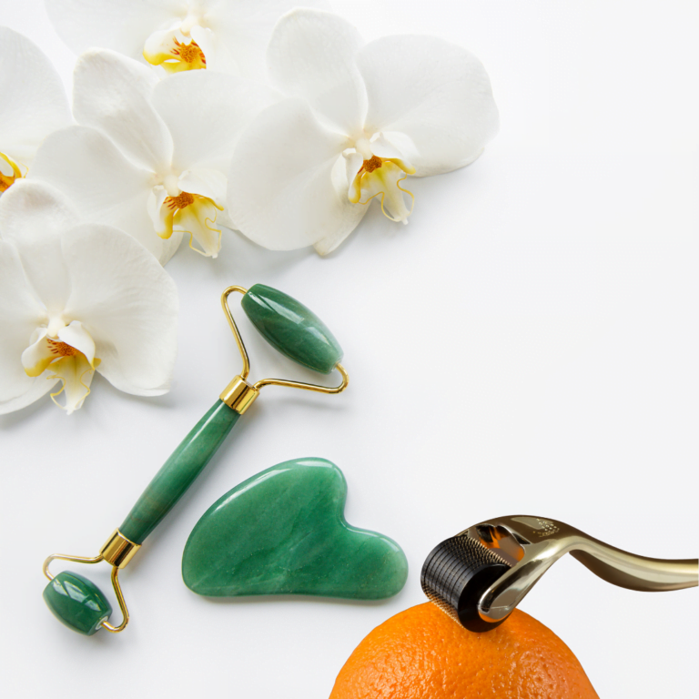 3 in 1 micro-needle jade roller set- use with your favorite vitamin c serum