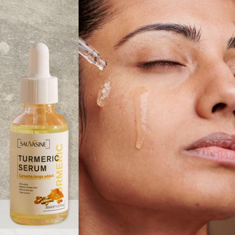 Use of the turmeric dark spot corrector and glow serum