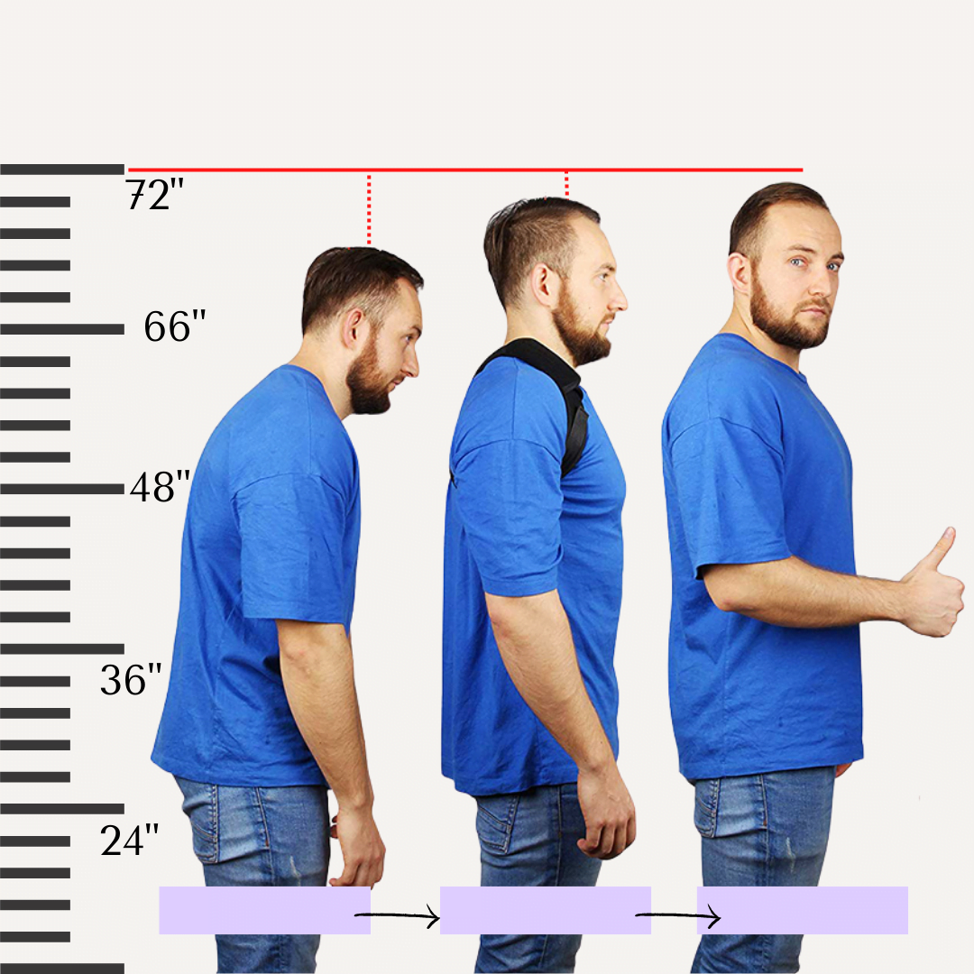 Pure Gemme Back Posture Corrector- naturally increase your height