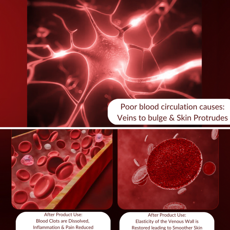 Varicose and Spider Vein Removal Cream- blood circulation is restored