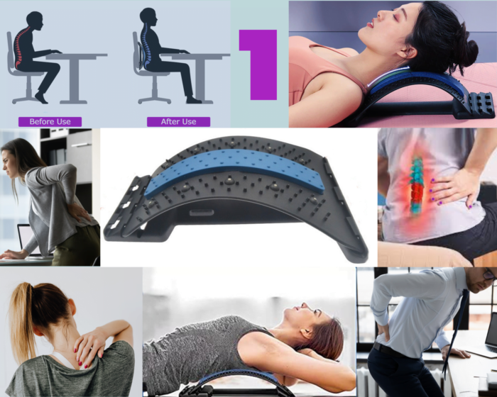 Back Stretcher and Massager-One Device Many Uses