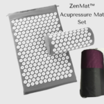 Acupressure Mat Set plus Carrying Bag-grey color